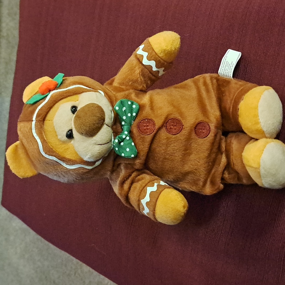 Gingerbread Stuffed Bear - Picture 2 of 4